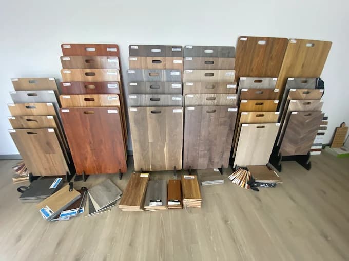 Flooring displays at the Focus on Floor & Decor showroom