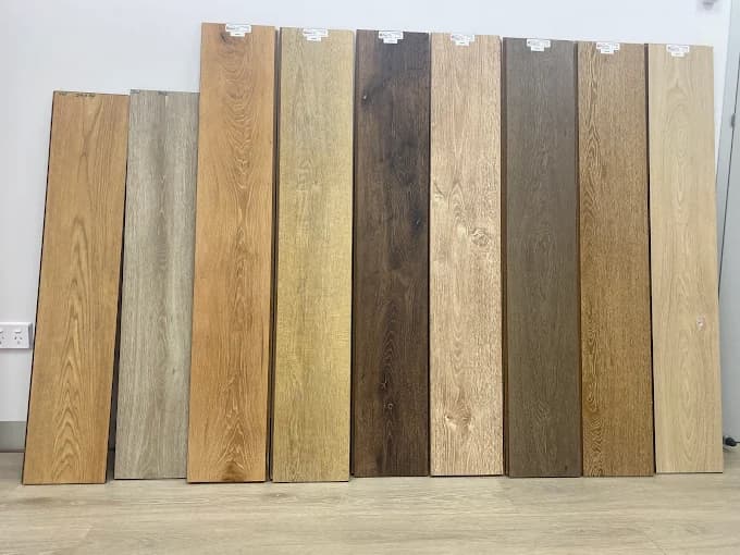 Carpet and flooring range at the showroom